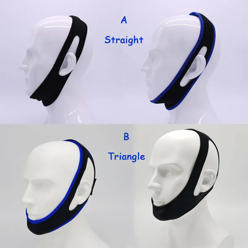 Neoprene anti Snoring Chin Strap Stop Snore Jaw Belt Snore Stopper Sleep anti Apnea Chin Support Straps Night Sleeping Aid Tools