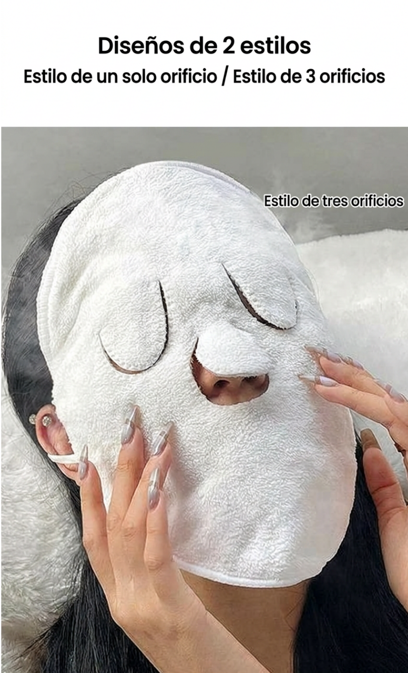 Toalla de compresa caliente colgante para oído, suave, amigable con la piel, con vapor, calentamiento, compresa fría y caliente, toalla facial, compresa húmeda, irrigación, toalla facial