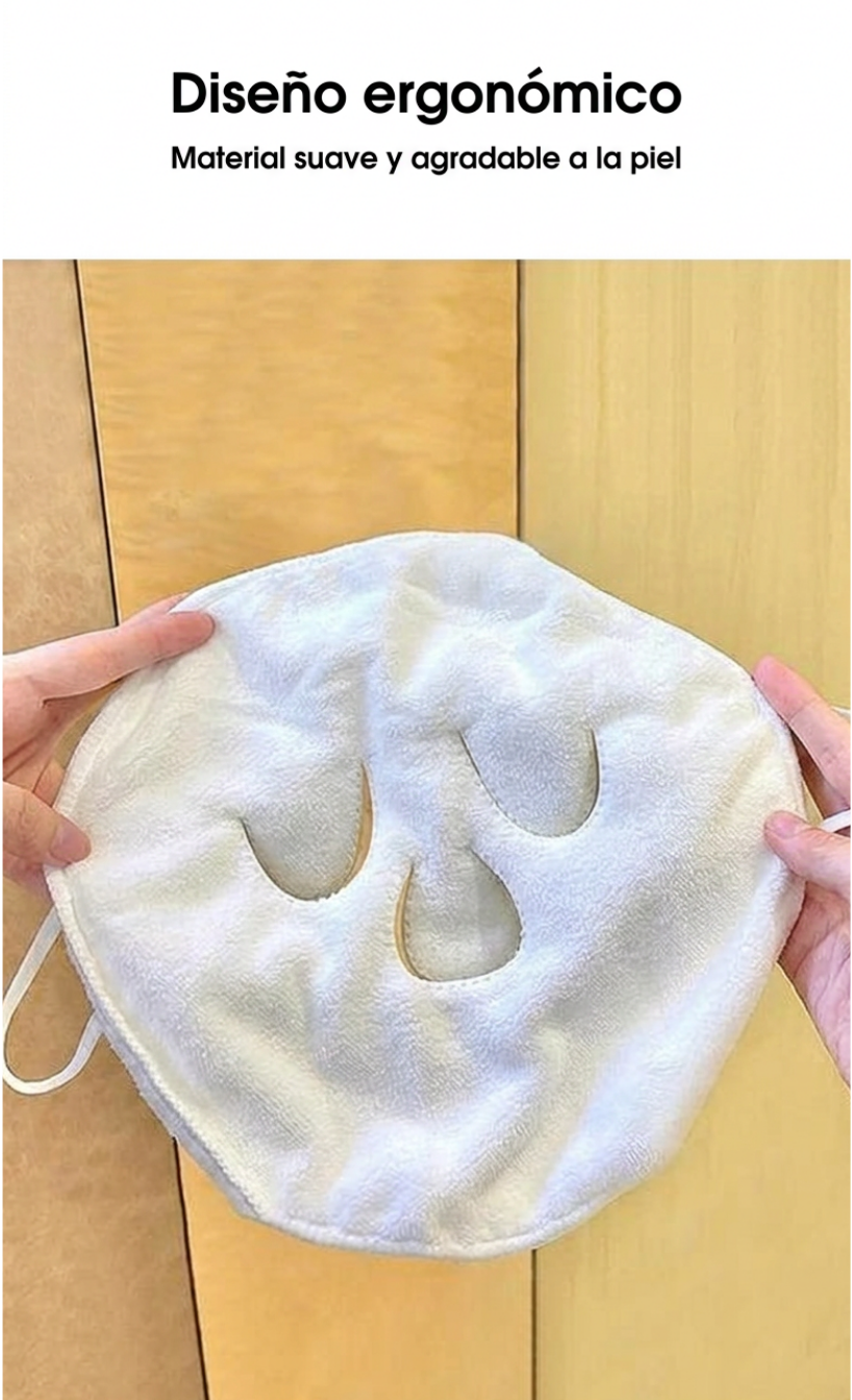 Toalla de compresa caliente colgante para oído, suave, amigable con la piel, con vapor, calentamiento, compresa fría y caliente, toalla facial, compresa húmeda, irrigación, toalla facial