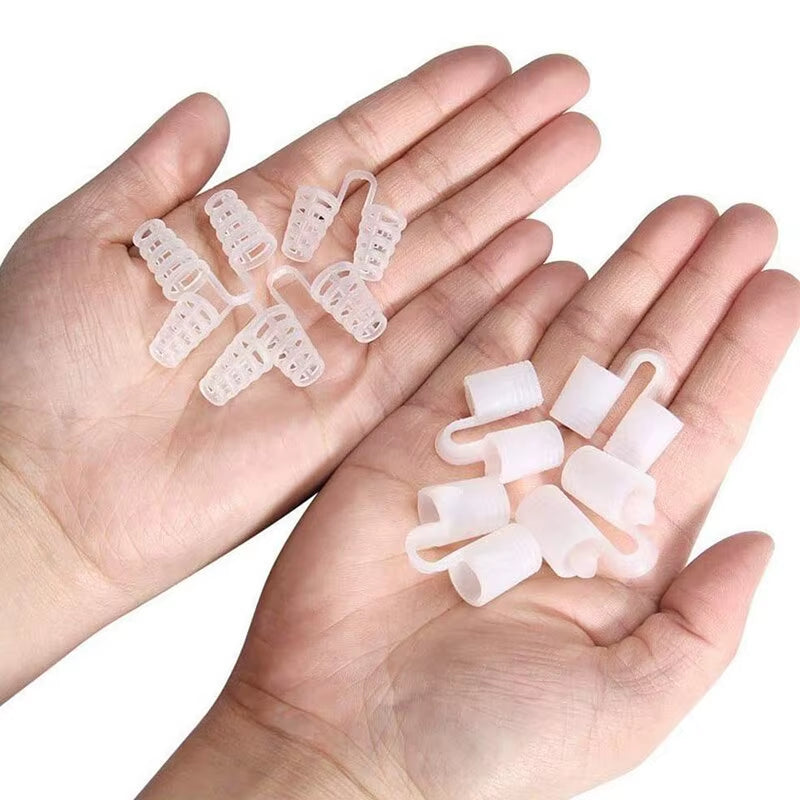 Dispositivo Antironquidos para Detener los Ronquidos Pinza Nasal para Facilitar la Respiración Mejora del Sueño Asistencia para la Apnea 4 Piezas por la Noche