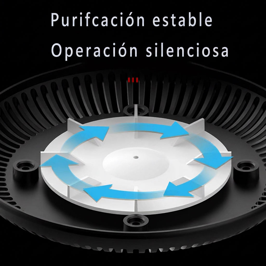 2 in 1 Multifunctional Indoor Smokeless Ashtray, 360 °Surround Suction Intelligent Air Purifier Ashtray, Indoor Household Car Intelligent Ashtray ((Grey)