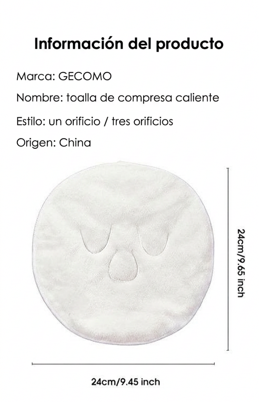 Toalla de compresa caliente colgante para oído, suave, amigable con la piel, con vapor, calentamiento, compresa fría y caliente, toalla facial, compresa húmeda, irrigación, toalla facial