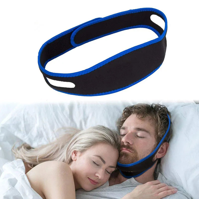 Neoprene anti Snoring Chin Strap Stop Snore Jaw Belt Snore Stopper Sleep anti Apnea Chin Support Straps Night Sleeping Aid Tools