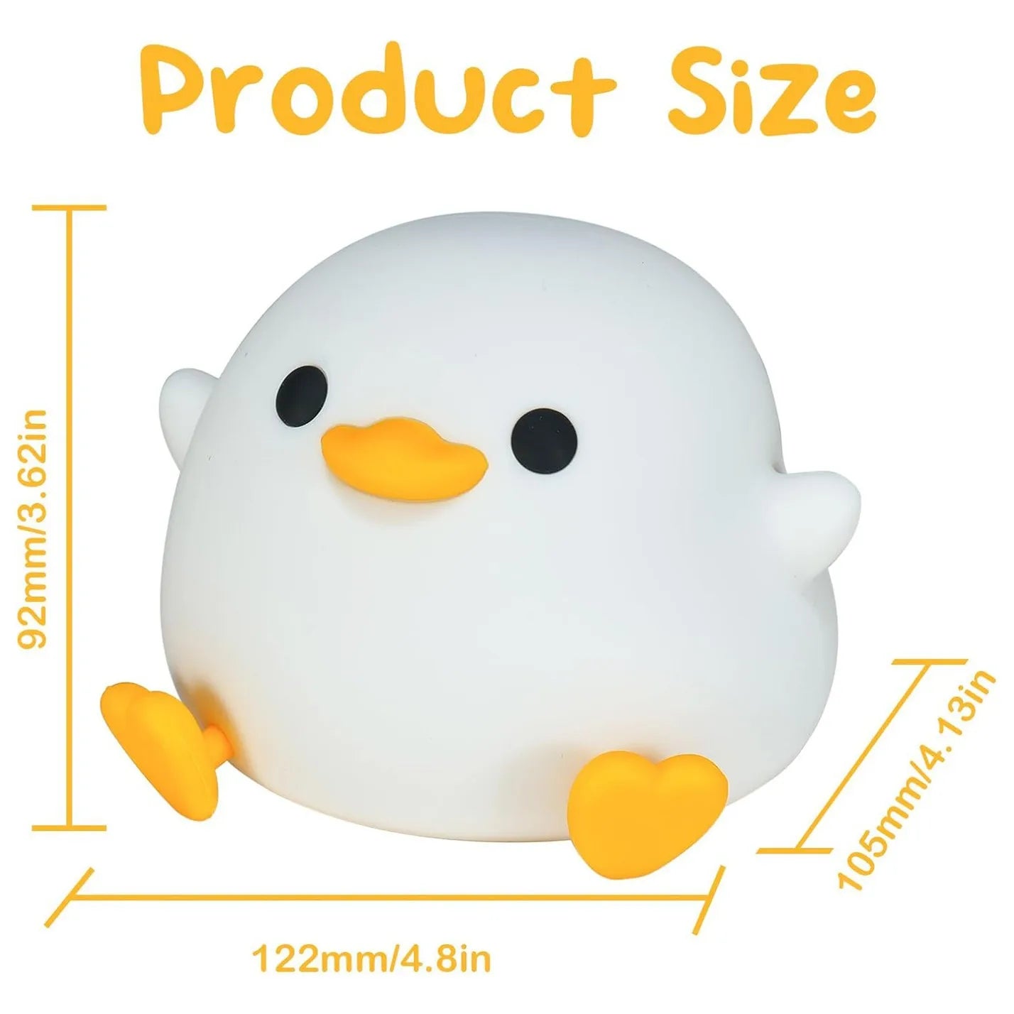 Lámpara de noche LED recargable de animal de dibujos animados de silicona para niños con sensor táctil, temporizador, USB, habitación infantil